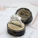 Certified 18ct White Gold Diamond 3.35cts Three Stone Ring