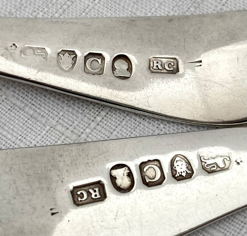 Georgian, George III, Pair of Silver Sauce Ladles. London 1798 Richard Crossley. 3.2 troy ounces.
