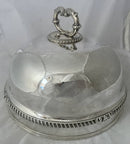 Matthew Boulton Late Georgian Silver Plated Crested Game Meat Dome.