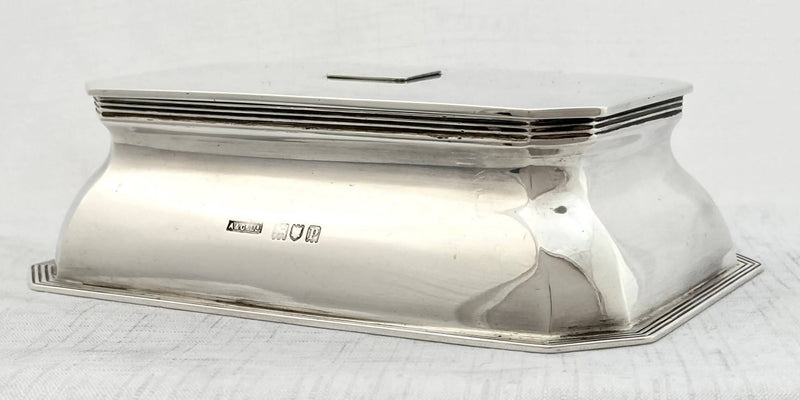 Edwardian, Silver Inkstand. London 1910 Asprey & Co Ltd. 12.6 troy ounces.