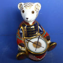 Royal Crown Derby Paperweight - Drummer Bear