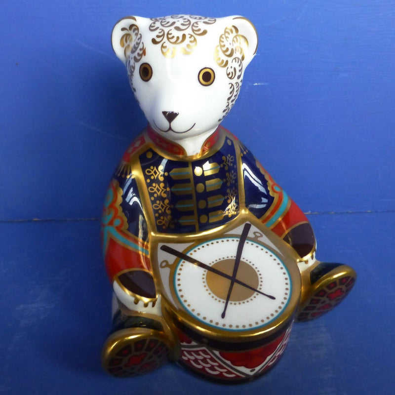 Royal Crown Derby Paperweight - Drummer Bear