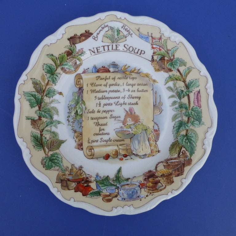 Royal Doulton Brambly Hedge Recipe Plate - Nettle Soup