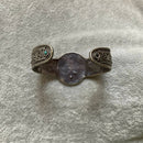 Tibetan coral and turquoise bangle