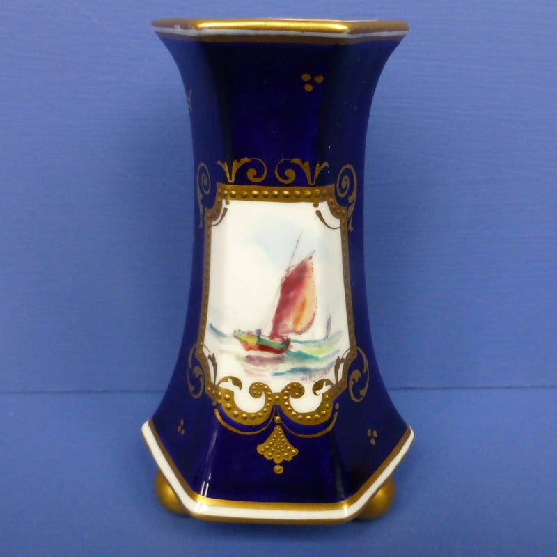 Royal Crown Derby Vase C1912 Signed By W.E. J. Dean