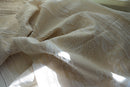 Antique Style Ivory Empire Madras Cotton Lace Curtain Panel - 66 x 47Inches- Ready-made