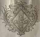 Georgian, George II, Silver Armorial Coffee Pot for Seamark. London 1742 Richard Bayley. 23.8 troy ounces.
