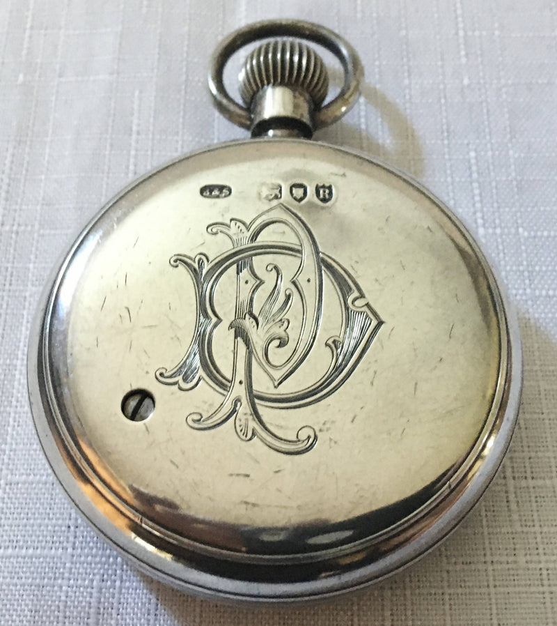 Asprey silver travel pocket barometer. Hallmarked for London 1892 by Barnett & Scott.