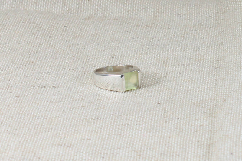 Silver CZ Band Ring