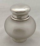 Victorian silver plated inkstand of trefoil form adorned with facial profiles. Elkington 1857 for The Art Manufacturers Association.