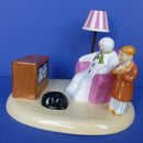 Coalport Snowman Limited Edition of 2000 - Cold Night In (Boxed)