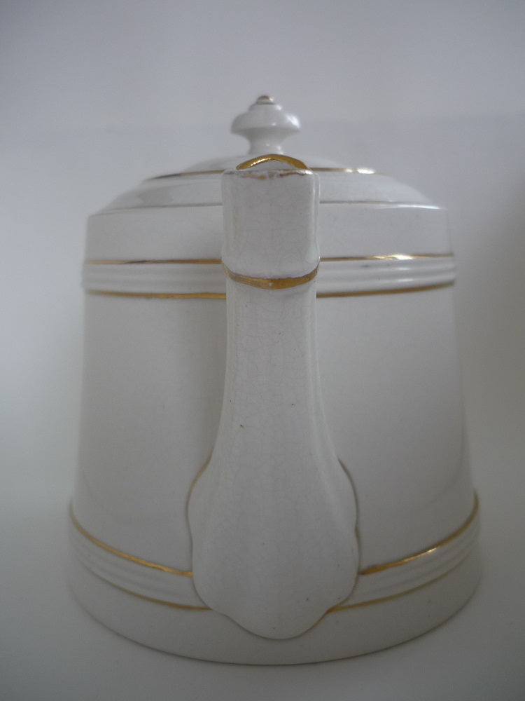 Macintyre Teapot with Bishop Auckland Crest. Registered Design Date 1897.