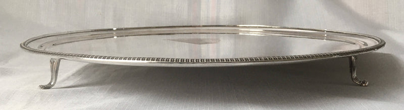 Georgian, George III, Old Sheffield Plate Crested Salver Circa 1790 - 1810.
