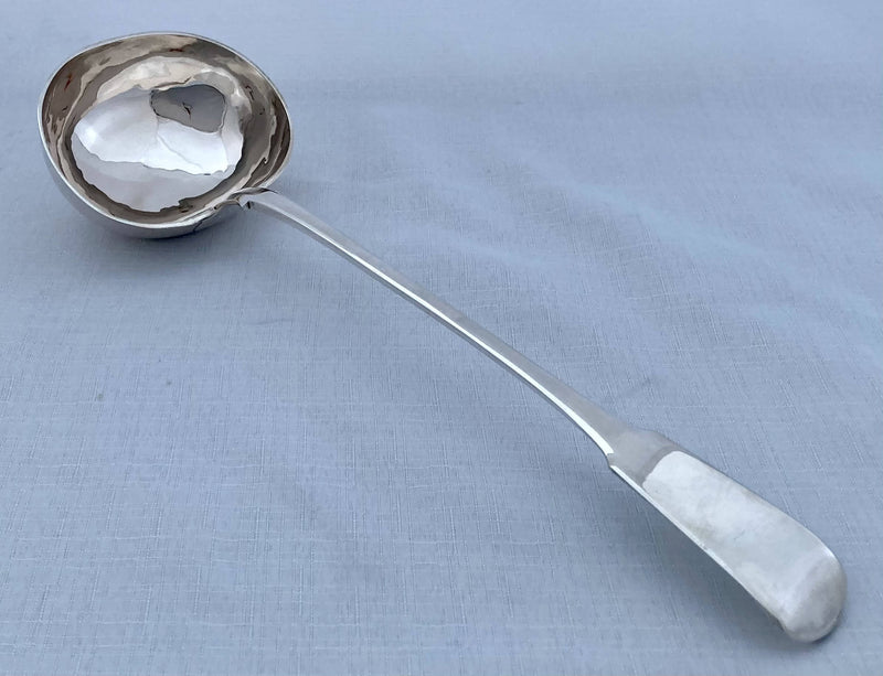 Maltese Roman Standard Silver Soup Ladle, Geraldo Pace, circa 1860. 6.7 troy ounces.