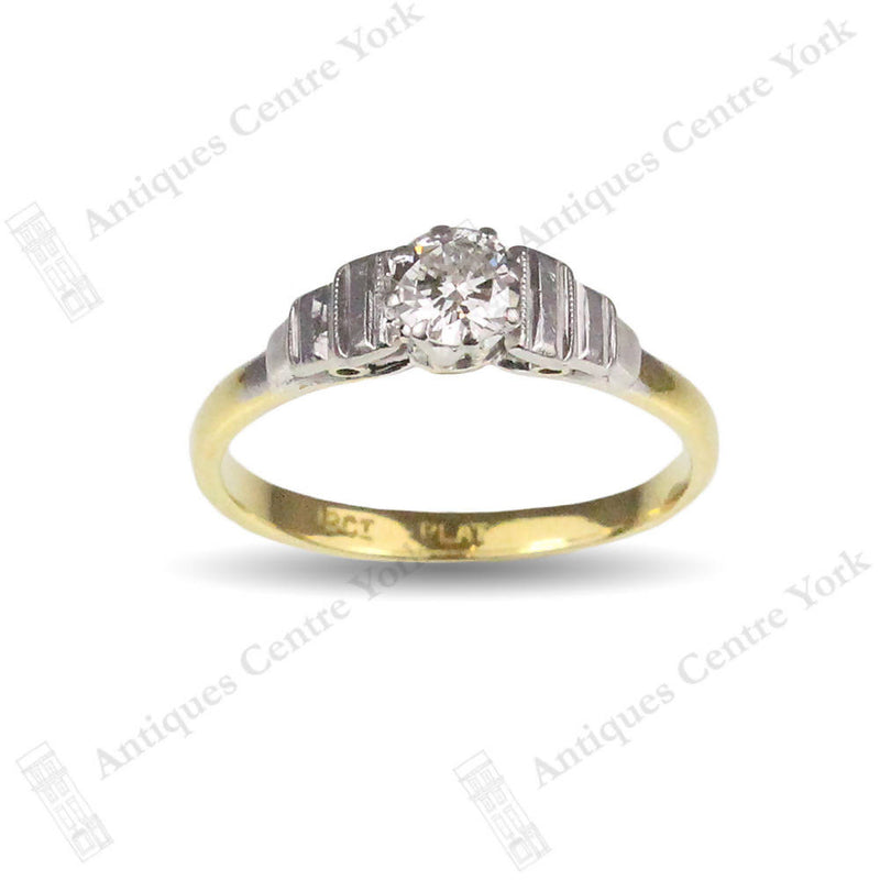 Art Deco Diamond Solitaire Ring