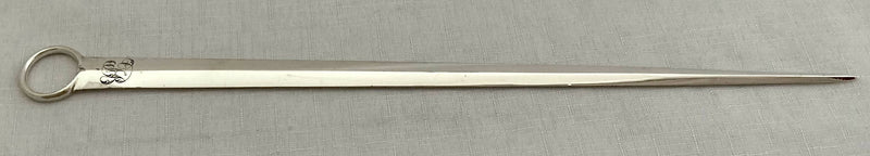Georgian, George III, Silver Meat Skewer. London 1813 Eley, Fearn & Chawner. 3 troy ounces.