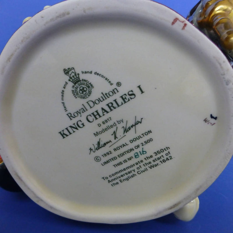 Royal Doulton Limited Edition Character Jug - King Charles I D6917