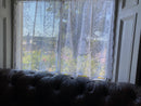 "Jessica" Victorian Style Cream Cotton Lace Curtain Panel Ready To Hang - 36" x 36" 90 x 91cms