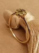 CERTIFIED CHAMPAGNE DIAMOND ROSE GOLD RING