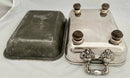 Georgian Old Sheffield Plate Entree Dish & Mask Head Warming Stand.