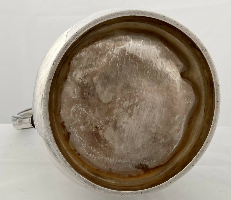 Late Victorian Silver Plated Hot Water Jug Engraved with Scenes of Soldiers.