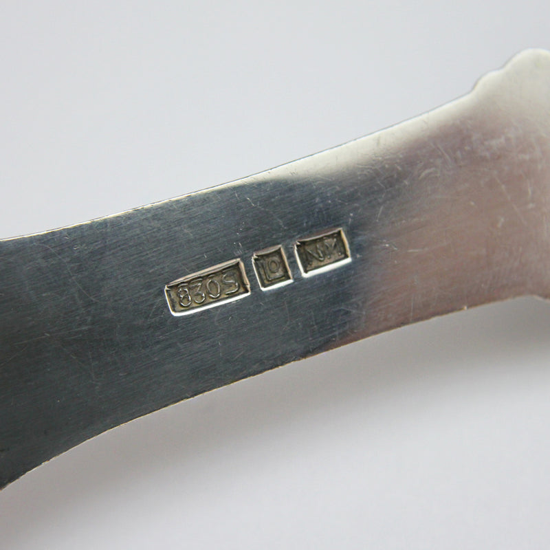 Norweigan Silver Serving Spoon & Fork - Maker Brodrene Lohne