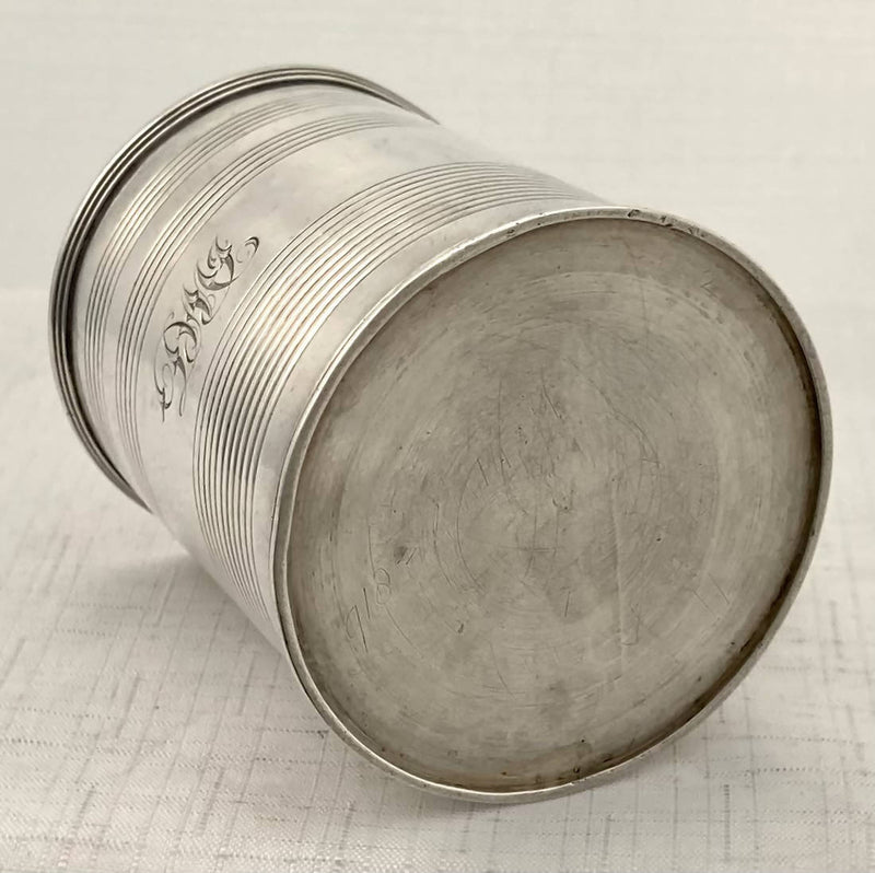 Georgian, George III, Silver Mug. London 1810, Rebecca Emes & Edward Barnard I. 4.5 troy ounces.