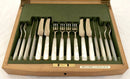George VI Silver Hors d'Oeuvres Service for Eight. Sheffield 1939 Reid & Sons Ltd.