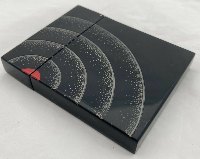 French Art Deco Painted Bakelite Cigarette Case, circa 1935.