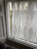Tassels Madras ivory pure cotton curtain Panelling 90cms length long 36”to finish