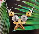 New Marine Life Inspired 925 Sterling Silver Necklace - 18"