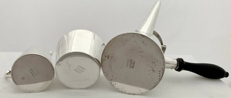 Asprey Silver Plated Bachelor Coffee Set.