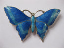 Art Deco Sterling Silver And Enamel Butterfly Brooch (SOLD)