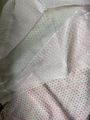 Scottish Madras By the Meter Polka Dot in Hot Pink 48” Wide to finish