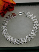 New Limited Edition Italian Sterling Silver Bracelet - 7.5"