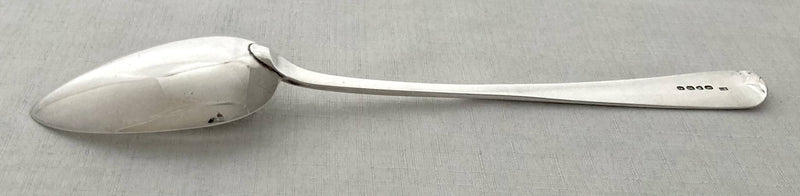 Georgian, George IV, Silver Basting Spoon. London 1822 Solomon Royes. 4.2 troy ounces.