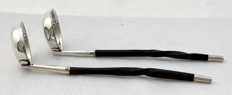 Victorian Pair of Scottish Silver Cream Ladles. Glasgow 1850/52.