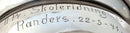 Danish 830 Silver Brandy Pan. Assay Marks for Johannes Siggaard 1940.
