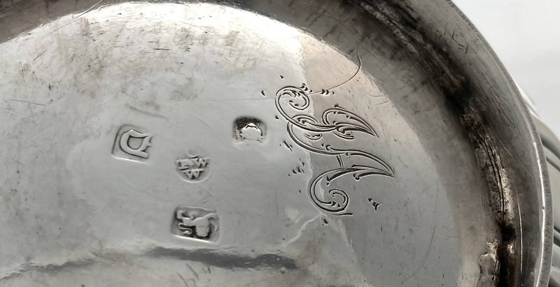 Georgian, George II, Silver Hot Water Jug. London 1759 Thomas Whipham & Charles Wright. 21.5 troy ounces.