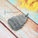 Art Deco French Metal St Christopher by Famous Medallist Tschudin