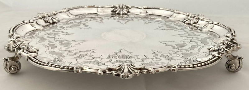 Late Victorian Silver Plated Salver.