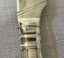 Victorian silver Kings pattern dessert knives & forks for twelve persons. Sheffield 1863 Aaron Hadfield.