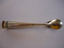 A Pair of Art Deco Style Silver Plate Sugar Tongues in the Pyramid Pattern