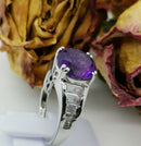 New Moroccan amethyst & topaz silver ring