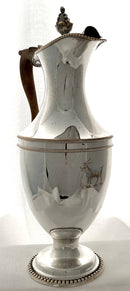 Georgian, George III, Old Sheffield Plate Crested Wine Ewer, circa 1790.