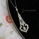 Art Nouveau Platinum & Diamond Pendant