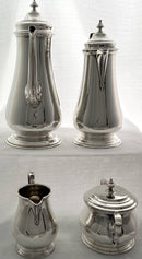 Elizabeth II Silver Coffee Service. London 1966 Asprey & Co. Ltd. 72 troy ounces.