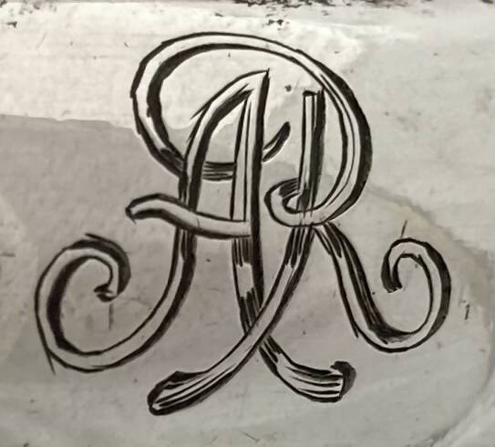 Late Victorian Set of Five Silver Plated Salts with Monogram of Alfred de Rothschild.
