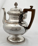 Late Georgian, Sheffield plated, large pedestal teapot. circa 1825.