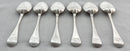 Georgian, George I, Set of Six Hanoverian Pattern Tablespoons. London 1722 James Morson. 12.9 troy ounces.